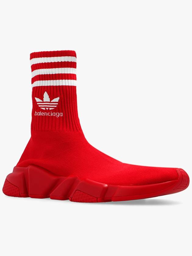 Speed Stretch Knit High Top Sneakers Red - BALENCIAGA - BALAAN 5