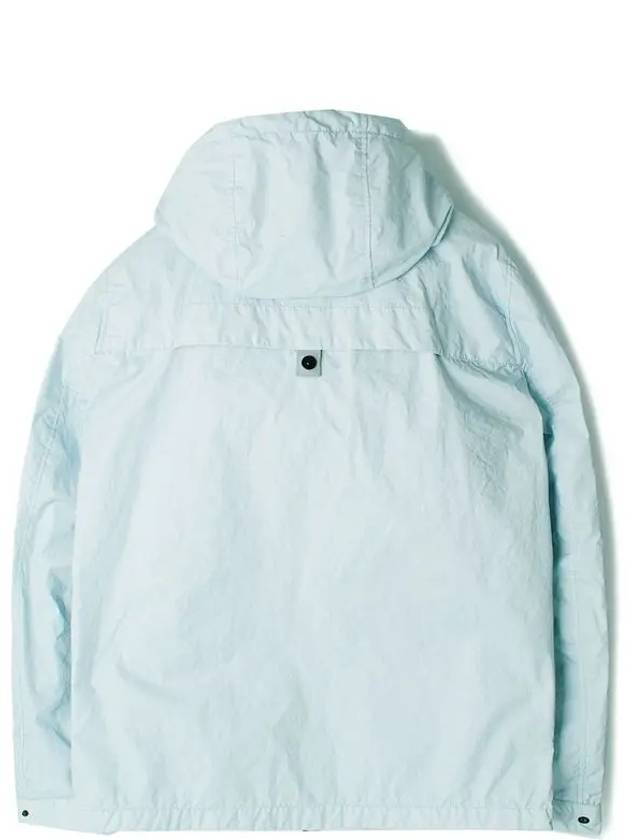 Membrana 3L TC Breathable Water-Resistant Hooded Jacket Sky Blue - STONE ISLAND - BALAAN 3