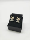 CC logo ribbon earrings cubic gold silver ABE450 - CHANEL - BALAAN 7