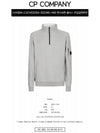 CP Company 12CMSS035A 002246G M93 Lens Wappen Fleece Half Zip Up Sweatshirt Melange Gray Men's Sweatshirt TJ - CP COMPANY - BALAAN 2