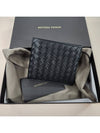 Intrecciato Weaving Half Wallet Black - BOTTEGA VENETA - BALAAN 3