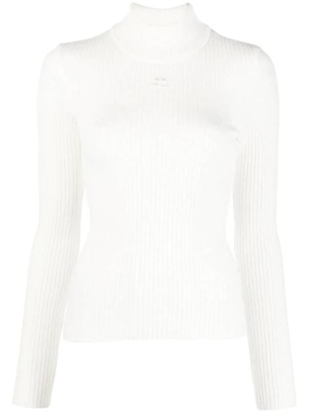 Funnel Neck Knit Top PERMPU022FI0001 - COURREGES - BALAAN 1