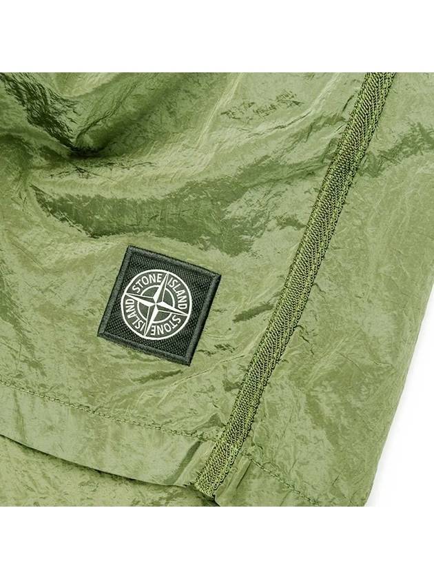 Wappen Patch Nylon Metal Swim Shorts Light Green - STONE ISLAND - BALAAN 5