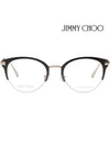 Glasses frame JC215 807 semirimless round black - JIMMY CHOO - BALAAN 3