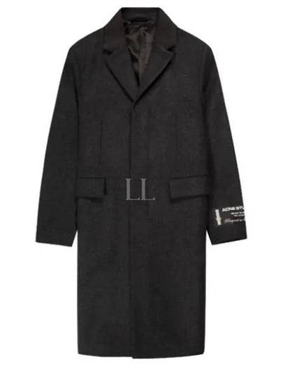 Tailored Wool Blend Single Coat Dark Grey - ACNE STUDIOS - BALAAN 2