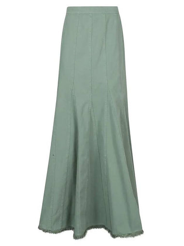 Trudy Denim Maxi ALine Skirt Green - MAX MARA - BALAAN 1