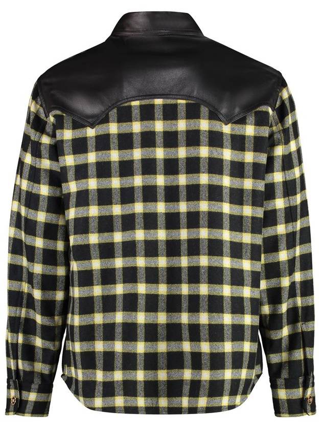 check panel shirt jacket 10102631A07471 - VERSACE - BALAAN 3