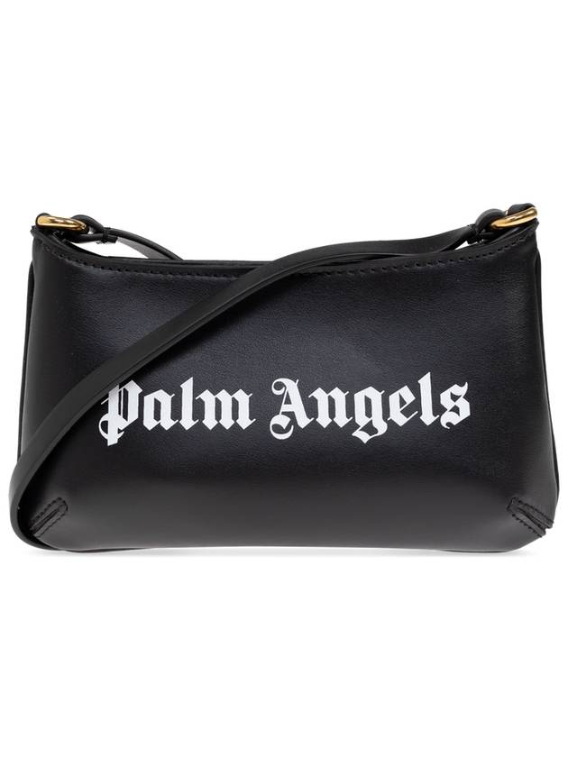 Palm Angels Shoulder Bag With Logo, Women's, Black - PALM ANGELS - BALAAN 1