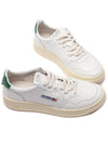 Medalist Green Tab Leather Low Top Sneakers White - AUTRY - BALAAN 6