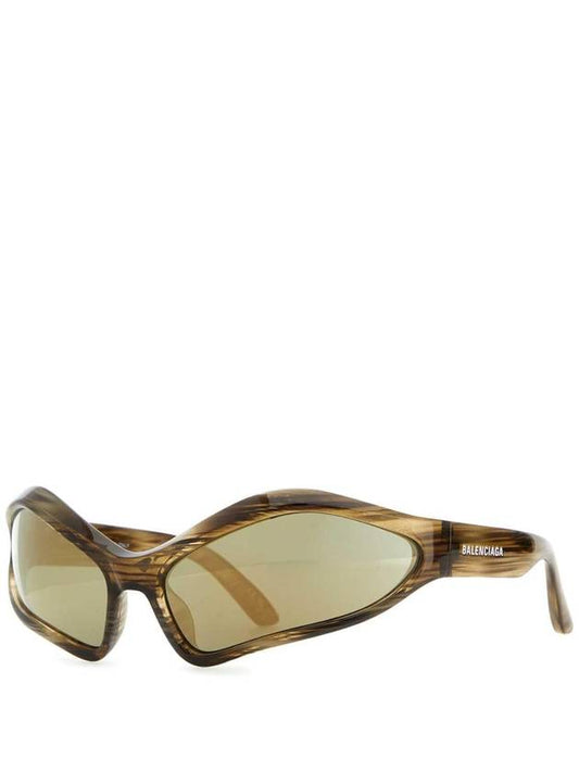 Fennec Oval Sunglasses Brown - BALENCIAGA - BALAAN 1