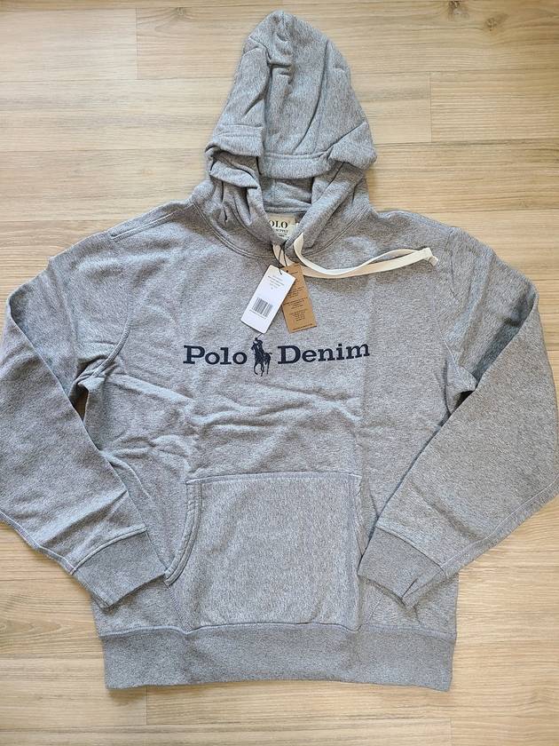 Denim Fleece Hoodie Grey - POLO RALPH LAUREN - BALAAN 6