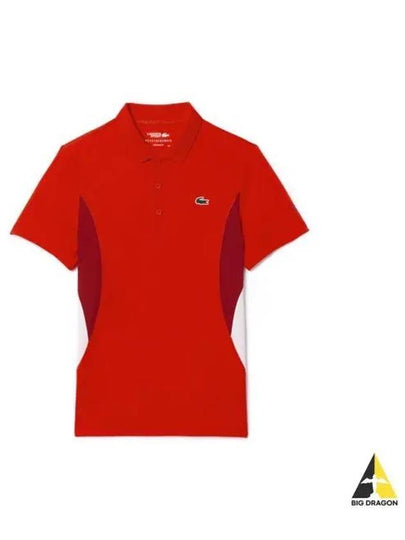 Ultra Dry Logo Applique Polo Shirt Red - LACOSTE - BALAAN 2