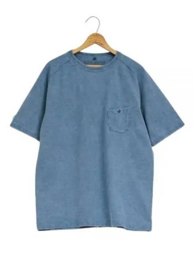 9.5Oz Basic Pigment Short Sleeve T-Shirt Blue - NIGEL CABOURN - BALAAN 2