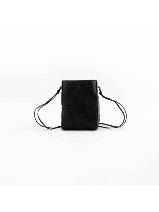 Intrecciato Cassette Small Bucket Bag Black - BOTTEGA VENETA - BALAAN 2