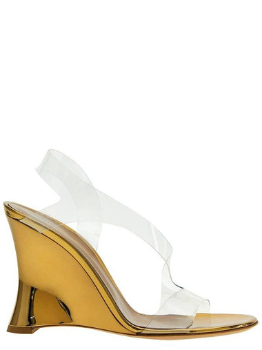 Gianvito Rossi Laminated Leather Pvc Sandals - GIANVITO ROSSI - BALAAN 1