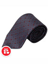 GG Dot Pattern Silk Tie Navy - GUCCI - BALAAN 8