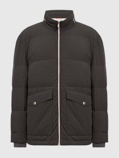 Quilted Shell Hooded Down Padding Black - BRUNELLO CUCINELLI - BALAAN 2