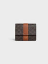 Triomphe Canvas Lambskin Trifold Small Half Wallet Tan - CELINE - BALAAN 2