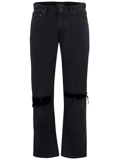 Loose Fit Buckle Jeans Black - BALENCIAGA - BALAAN 2