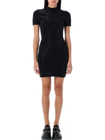 HOTFIX TSHIRT MINI DRESS - ALEXANDER WANG - BALAAN 1