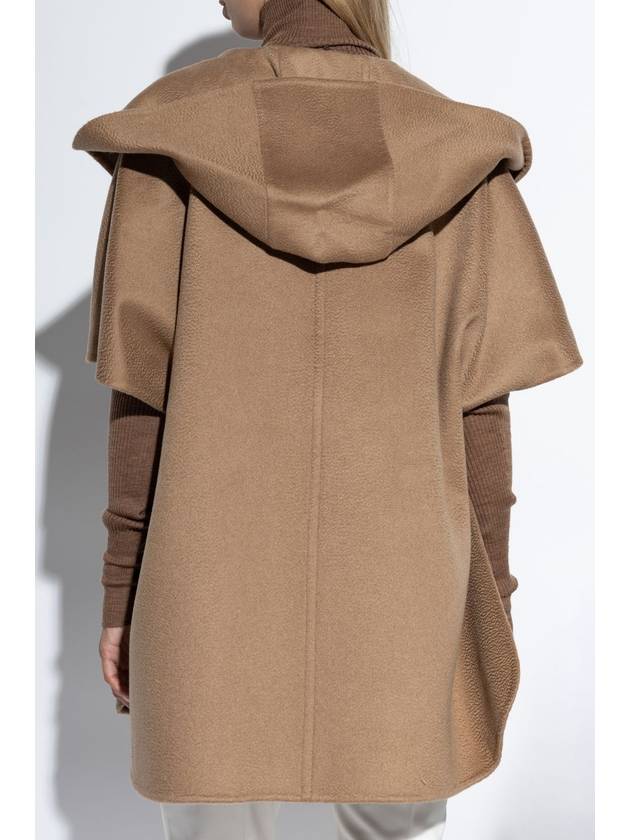 Dorico Sable Look Cashmere Cape Camel - MAX MARA - BALAAN 5