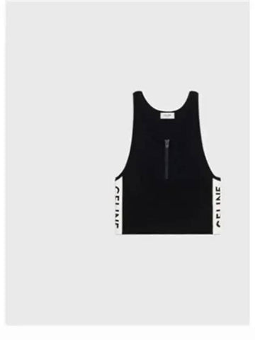 Athletic zipper tank top sleeveless 270538 - CELINE - BALAAN 1