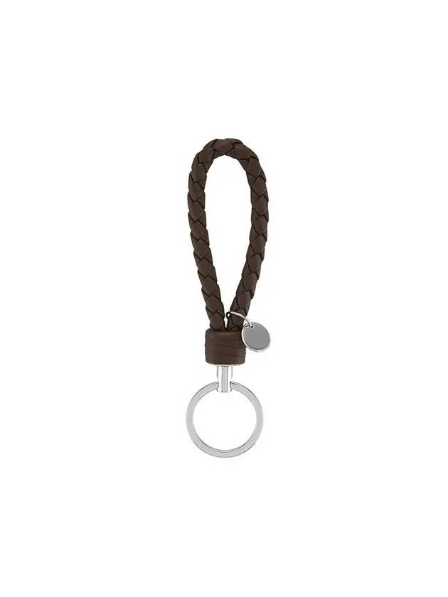 Intrecciato Leather Key Holder Brown - BOTTEGA VENETA - BALAAN 2