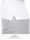 Women's Golf Logo Tech Tartan Neck Short Sleeve PK Shirt White - HYDROGEN - BALAAN 11