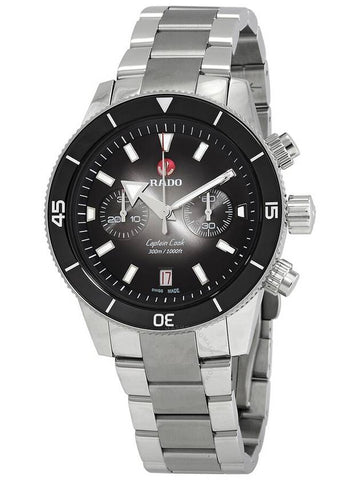 Rado Captain Cook Chronograph Automatic Black Dial Men's Watch R32145158 - RADO - BALAAN 1