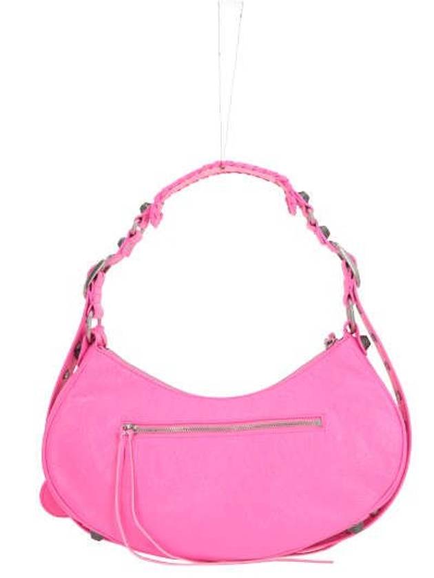 Le Cagole Small Leather Shoulder Bag Pink - BALENCIAGA - BALAAN 4