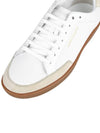 Court Classic Perforated Beige Tab Low Top Sneakers White - SAINT LAURENT - BALAAN 8