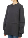 T3051 252 Women s Long Sleeve Brushed Sweatshirt Relaxed Fit - GANNI - BALAAN 4