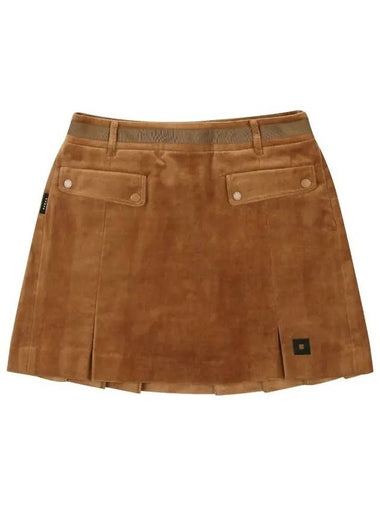 Corduroy Skirt OF4092LBBROWN - ONOFF - BALAAN 1