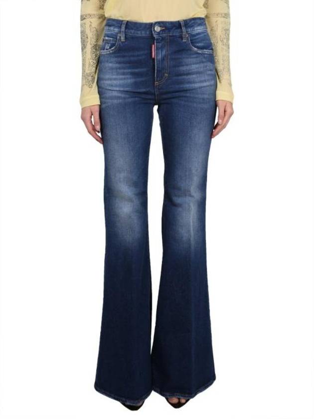 Denim Straight Pants S72LB0615 S30663470 BLUE - DSQUARED2 - BALAAN 1