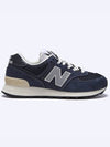 574 Low Top Sneakers Premium Hard Navy - NEW BALANCE - BALAAN 3