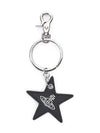 ORB Logo Star Leather Key Holder Black - VIVIENNE WESTWOOD - BALAAN 3