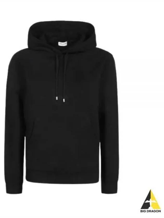 Logo Hoodie Black - SAINT LAURENT - BALAAN 2