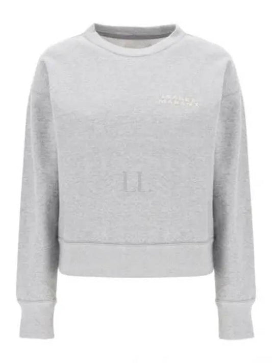 Shard Embroidered Logo Sweatshirt Grey - ISABEL MARANT - BALAAN 2