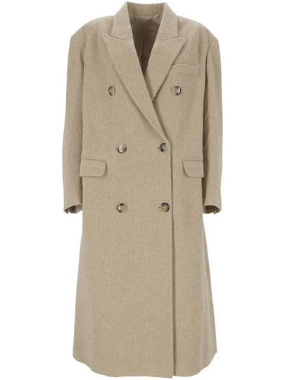 Lexana Wool Blend Double Coat Ecru - ISABEL MARANT ETOILE - BALAAN 2