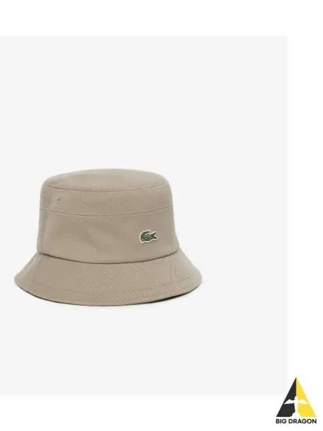 Wool Twill Bucket Hat Beige - LACOSTE - BALAAN 1