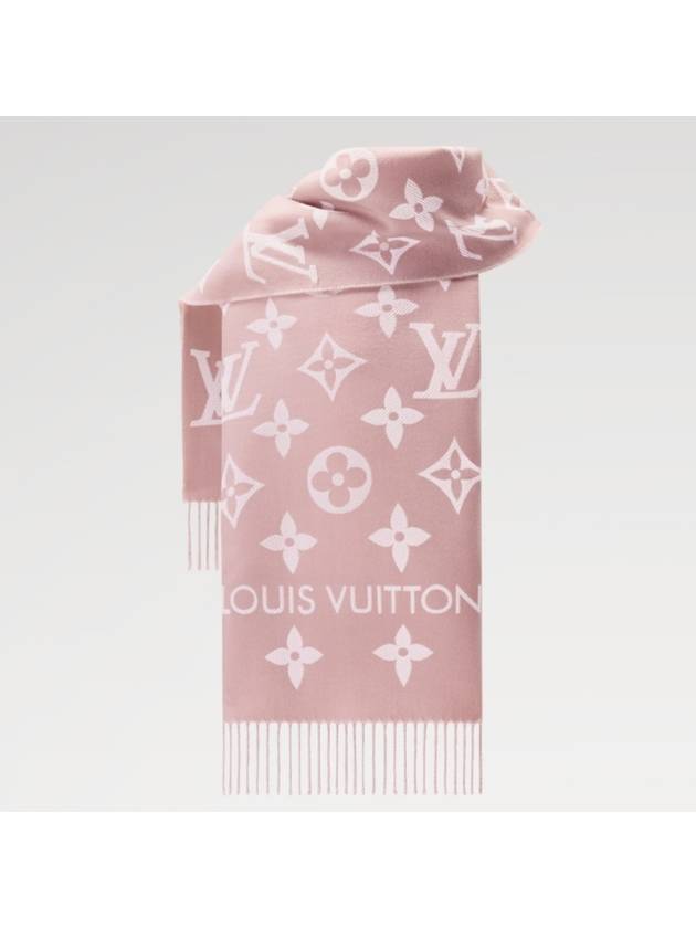 LV Essential Wool Scarf Beige Rose - LOUIS VUITTON - BALAAN 3