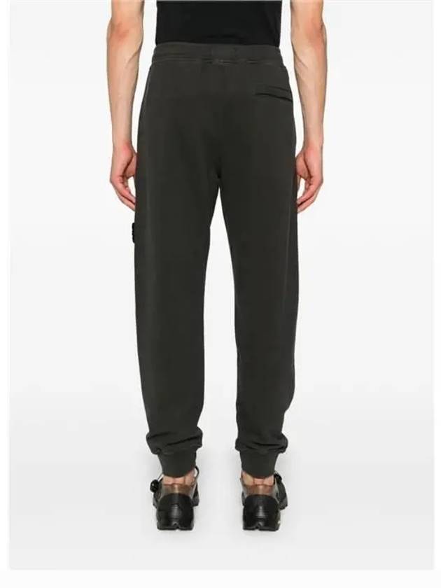 Signature Wappen Patch Cotton Baggy Pants Lead Grey - STONE ISLAND - BALAAN 4