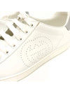 Interlocking GG Silver Tab Low Top Sneakers White - GUCCI - BALAAN 7