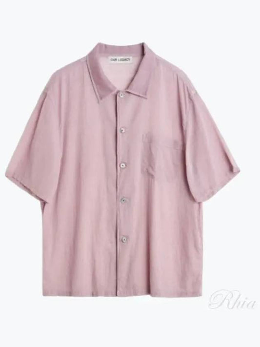 Long Sleeve Shirt M2242BLV DUSTY LILAC COATED VOILE - OUR LEGACY - BALAAN 2