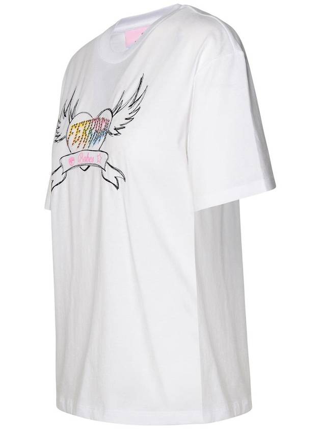 Chiara Ferragni White Cotton T-Shirt - CHIARA FERRAGNI - BALAAN 2