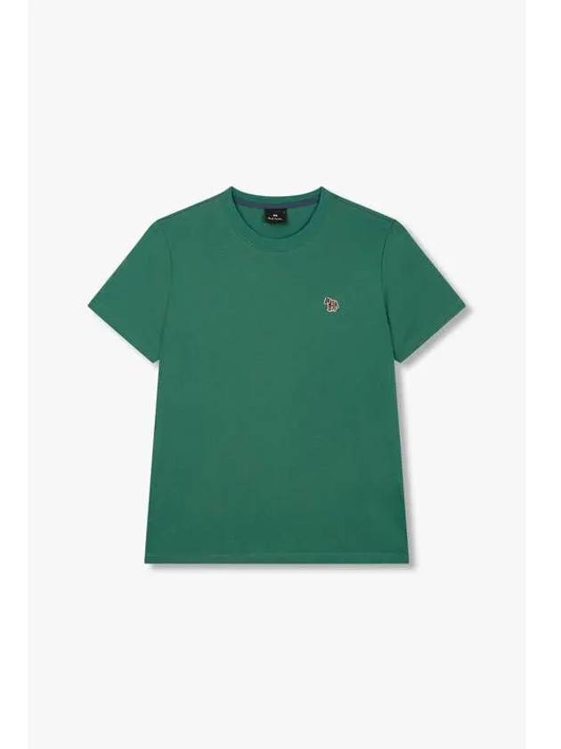 PS Slim Fit Mini Zebra T Shirt Green - PAUL SMITH - BALAAN 1