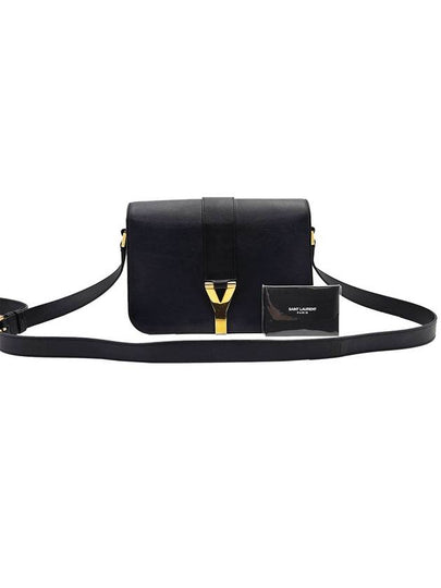 Saint Laurent 311214 Black Classic Y Logo Satchel Crossbody Bag - SAINT LAURENT - BALAAN 2