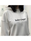 Women's logo printed oversized Hoodie top white - BALENCIAGA - BALAAN 2