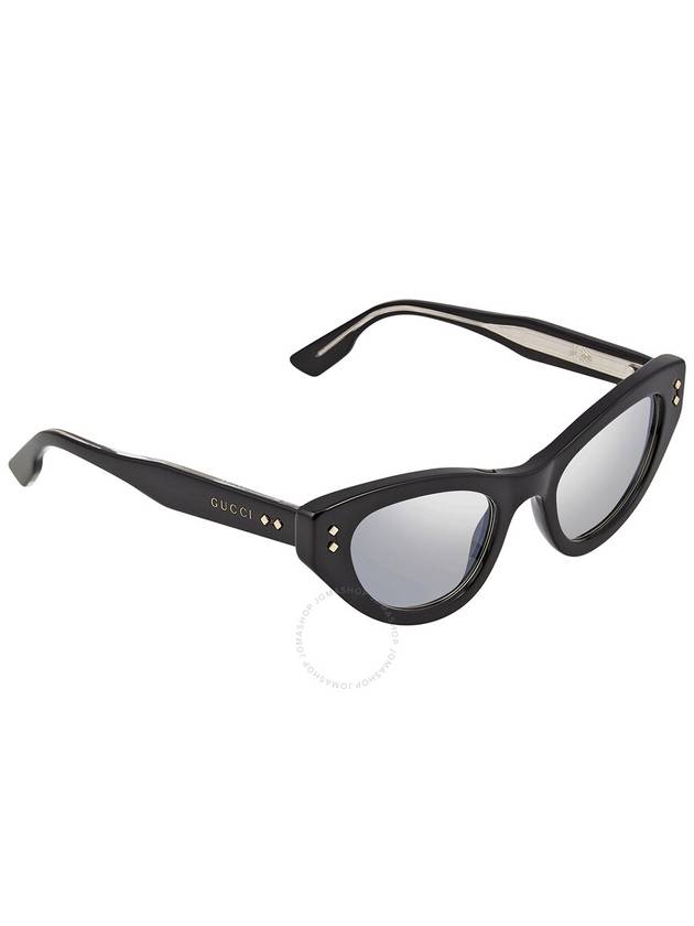 Cat Eye Discolored Lens Acetate Sunglasses Black - GUCCI - BALAAN 4