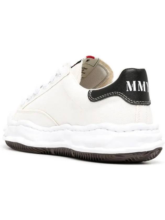 Blakey OG Sole Canvas Low Top Sneakers White - MAISON MIHARA YASUHIRO - BALAAN 3